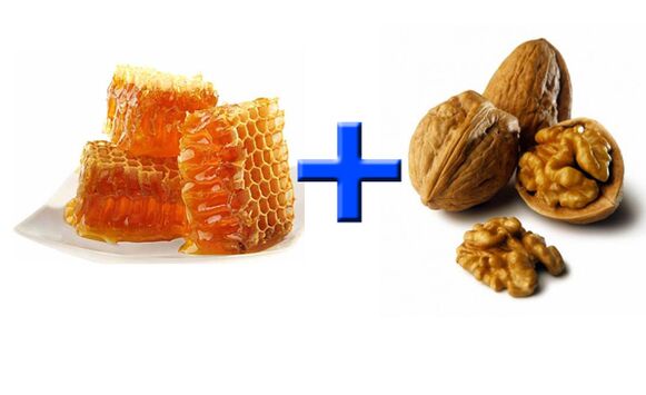 Honey and nuts are healthy foods that boost male potency